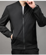 Men’s Classic Baseball Collar Casual Jacket