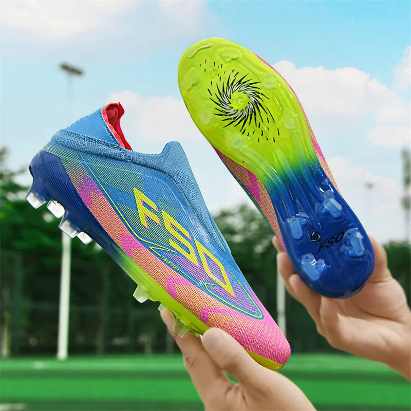 Men's Soccer Cleats with Lace-Up Fit
