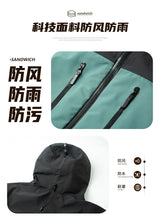 2026 Same as bird home Outdoor Sports Camping Mountaineering Fashion Men's Windproof British Wind Hooded Simple Storm Jacket
