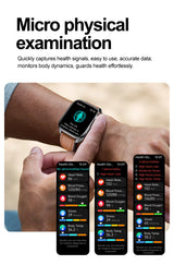 ECG+PPG Health Smartwatch – AI Body Analysis & BT Calling