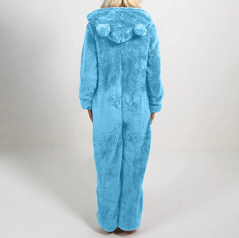 Women’s Elegant Hooded One-Piece Jumpsuit