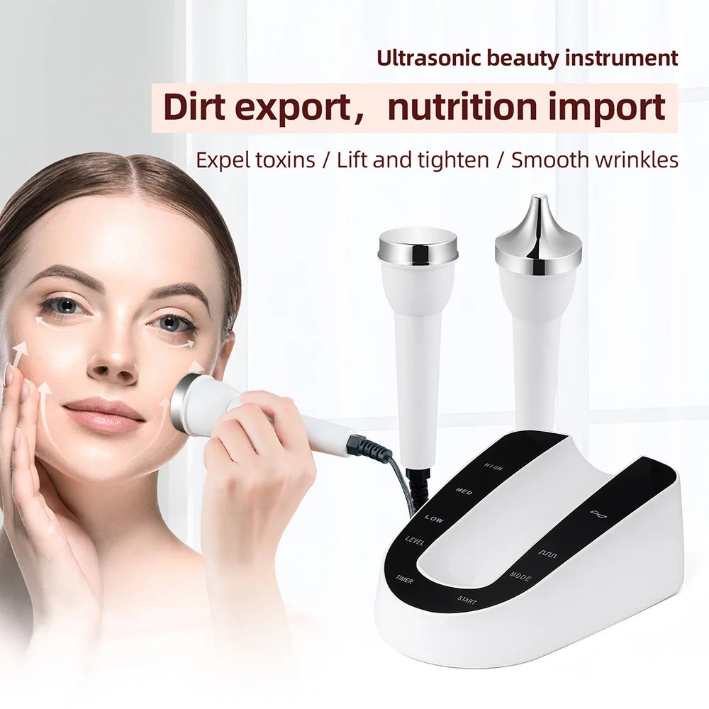 Ultrasonic Facial Beauty Device – Face & Eye Lift Massager