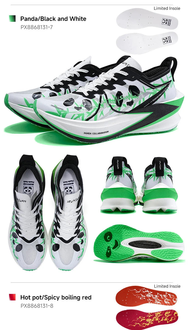 IRUNSVAN T800 Carbon Plate Sports Shoes Professional Marathon Racing Running Shoes for Man Cushioning Trainers Outdoor Athletic