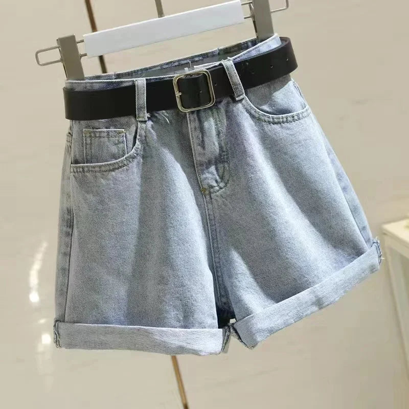Women's Y2K Wing Embroidered Denim Shorts