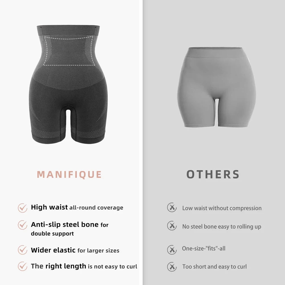 High-Waist Tummy Control Shaping Shorts