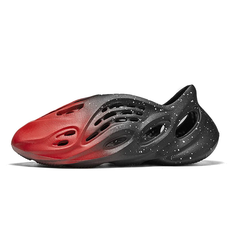Men's Wide-Fit Beach Sandals — Buckle Strap Platform Slides