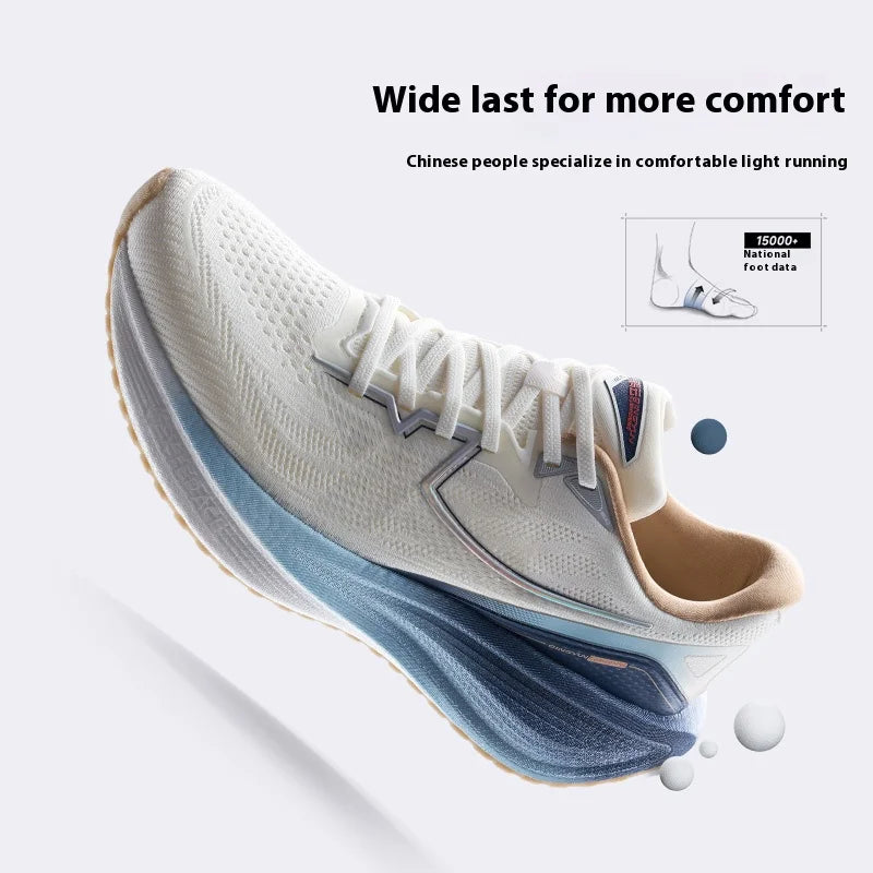 Xtep QINGYUN Running Shoes for Men 2025 Spring Support Shock Absorption Cushioning Lightweight Sport Shoes 975119110053
