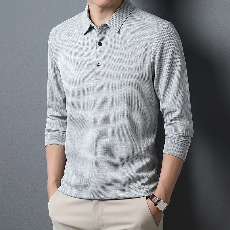 Men's USA-Made Long Sleeve Performance Polo