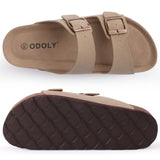 Women’s Suede Sandals with Cork Footbed