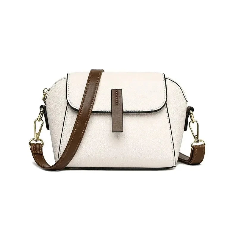 Women Solid Color PU Flap Crossbody Shoulder Bag Casual Daily Wear Versatile Fashion Handbag For Outdoor