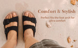 Women’s Suede Sandals with Cork Footbed