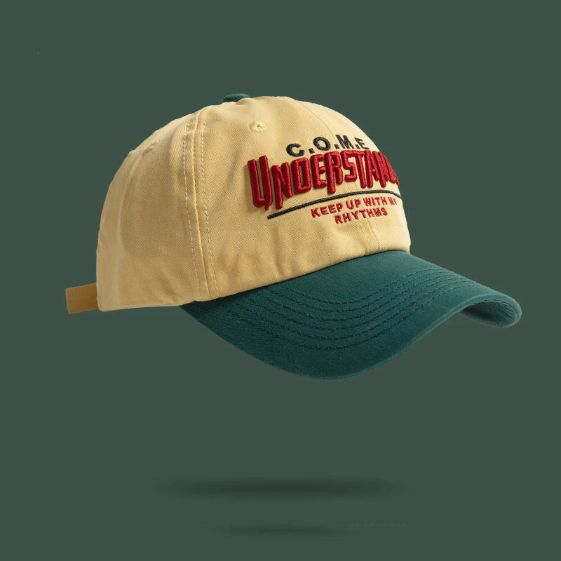 Adjustable Cotton Baseball Cap with Wide Brim