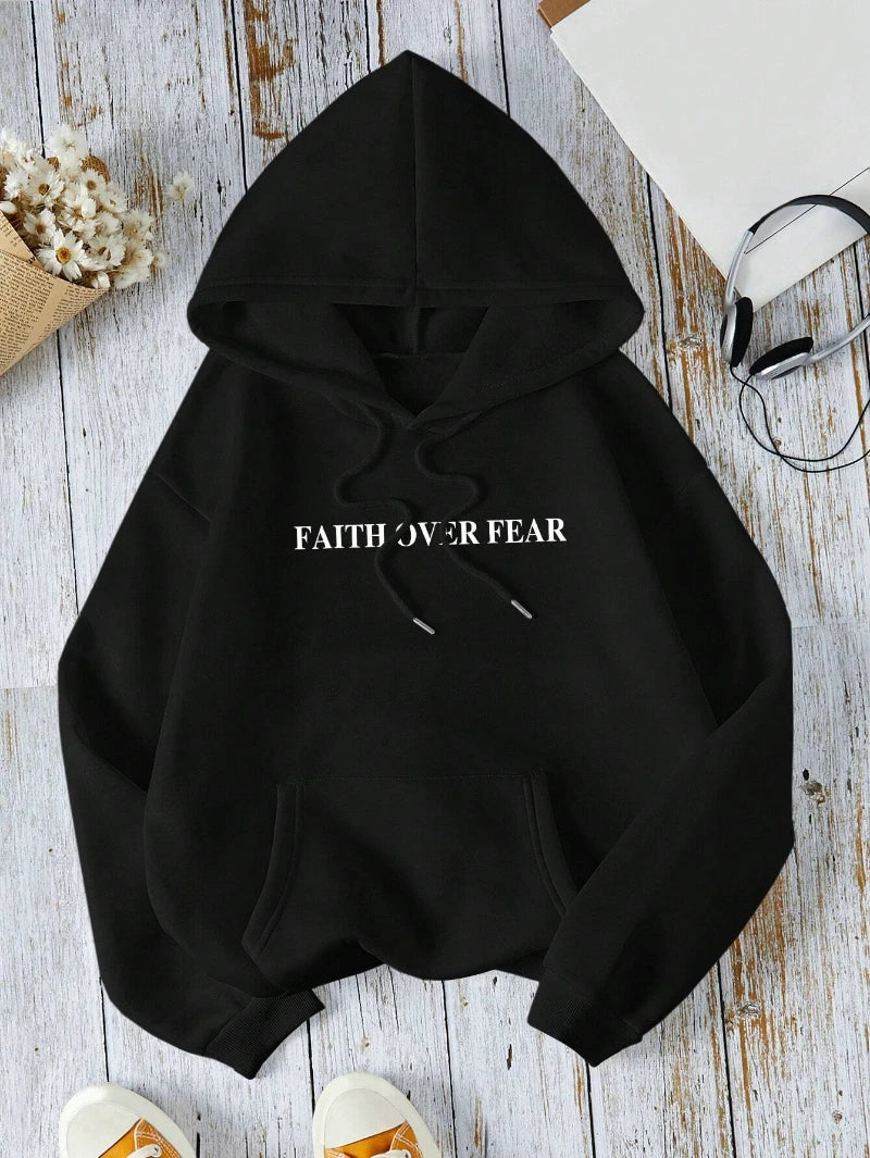 Faith Over Fear Fleece Hoodie