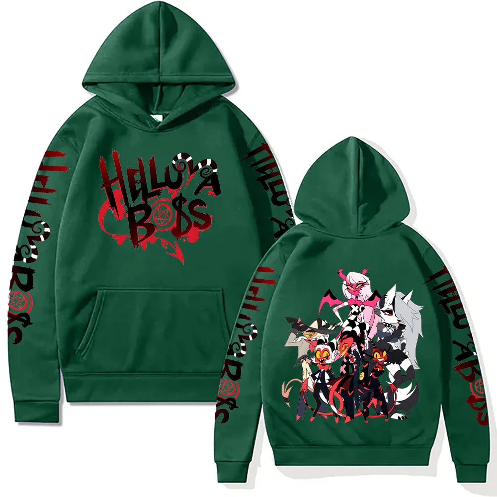 Helluva Boss Graphic Hoodie | Unisex Y2K Streetwear