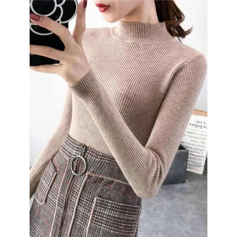 Women's Mock Neck Knit Sweater