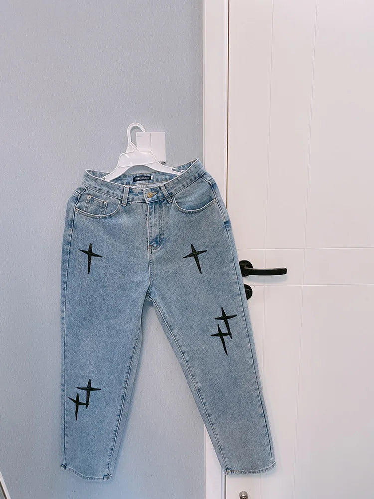 Men’s Wide-Leg Streetwear Cargo Jeans