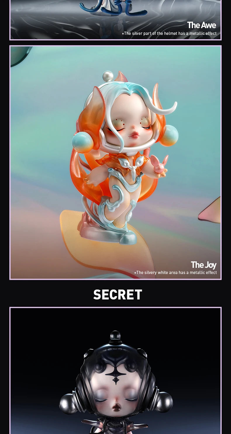 POP MART SKULLPANDA The Sound Series Blind Box Toys Kawaii Anime Blind Box Action Figure Surprise Mystery Box Dolls Girls Gift