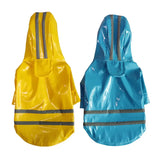Summer Outdoor Puppy Pet Rain Coat S-XL Hoody Waterproof Jackets PU Raincoat for Dogs Cats Apparel Clothes Wholesale