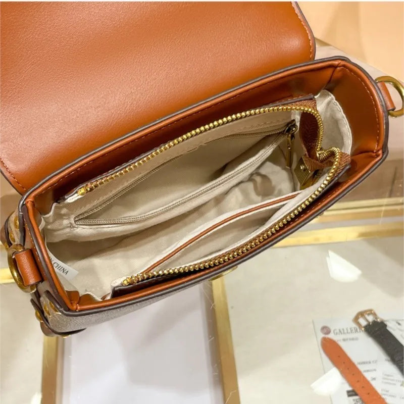 Carriage Emblem Crossbody Box Bag