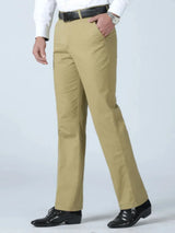 Men's Cotton Straight-Leg Casual Trousers