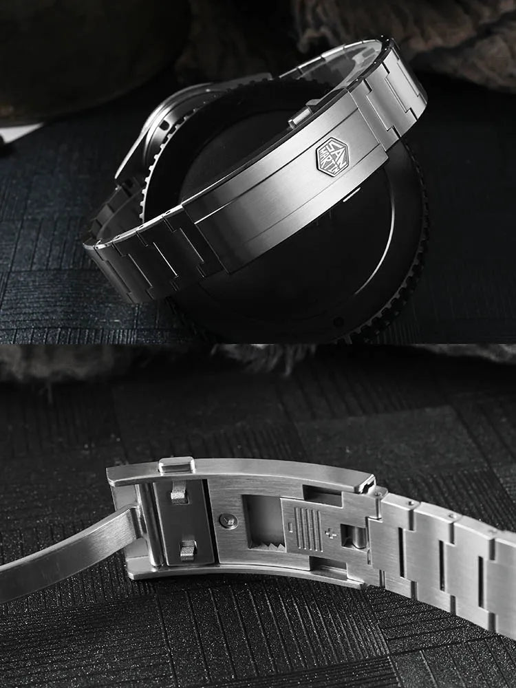 San Martin 39mm SN0151 Guilloche MOP Automatic Dive Watch