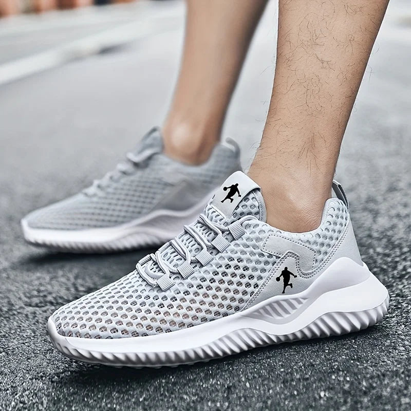 Men's Breathable Mesh Sneakers — Lightweight Casual Running Shoes