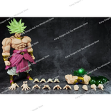 ZT Studio Broly Figure Dragon Ball Super Saiyan Broly 10 Inches Warrior of The Ancient Anime Action Figure Model Toys Gifts
