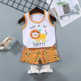 Kids' Summer Cotton 2-Piece Vest Set