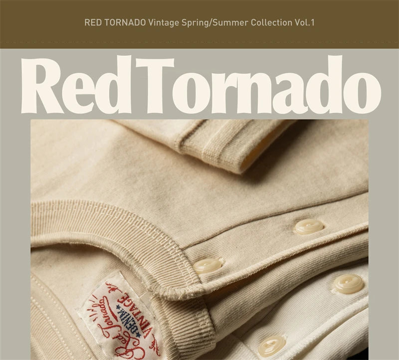 Heavyweight Cotton Henley Tee – Vintage Everyday Essential