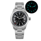 Militado ML08 Military Watch VH31 Quartz Movement Double Sapphire Crystal C3 BGW9 Luminous 10Bar Waterproof 38mm Vintage Watch