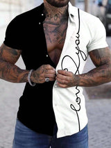 Men’s Summer 3D Graffiti Blossom Shirt