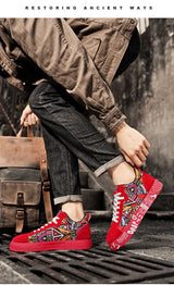 Men’s Graffiti Platform Sneakers