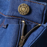 Men Winter Snow Warm Plush  Loose Minimalist Jeans Male Fleece Lined ThickenedStraight Denim Pants Slim Fit Elasticity Trousers