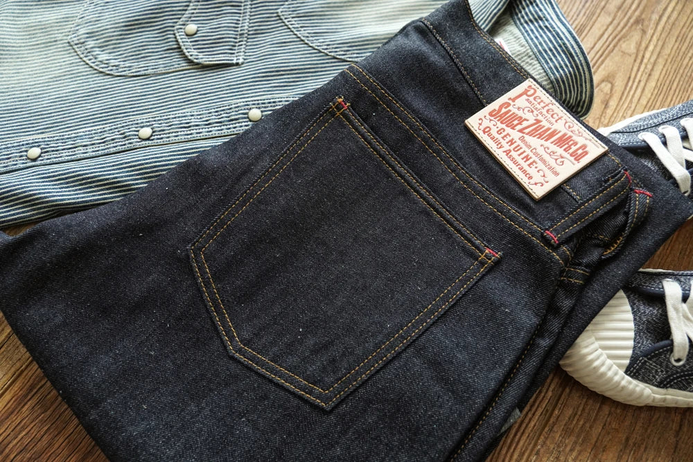 SauceZhan 344XX High-Rise Relaxed Selvedge Denim Jeans