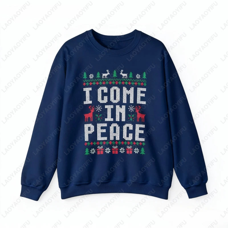Playful Matching Couples Christmas Hoodie