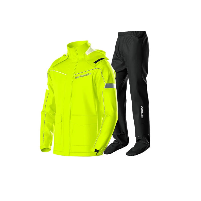Waterproof Motorcycle Rain Suit – Jacket & Pants Set
