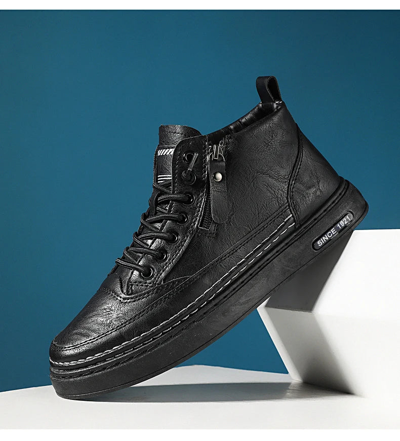 Men's USA-Made Warm Leather Work & Leisure Boots