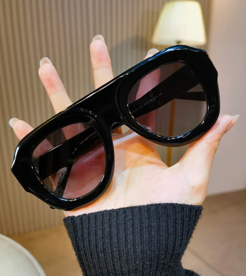 Women's Square Acetate Sunglasses – UV400 & Polarized
