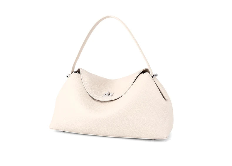 Women's genuine leather handbag fashionable retro designer luxury bag high-quality cowhide large capacity casual shopping bag