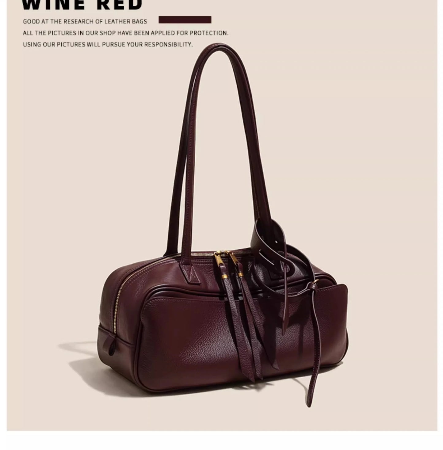 High Version Genuine Leather Pillow Bag for Women 2026 New All-Match Large Capacity First Layer Cowhide Bowling Bag for Women