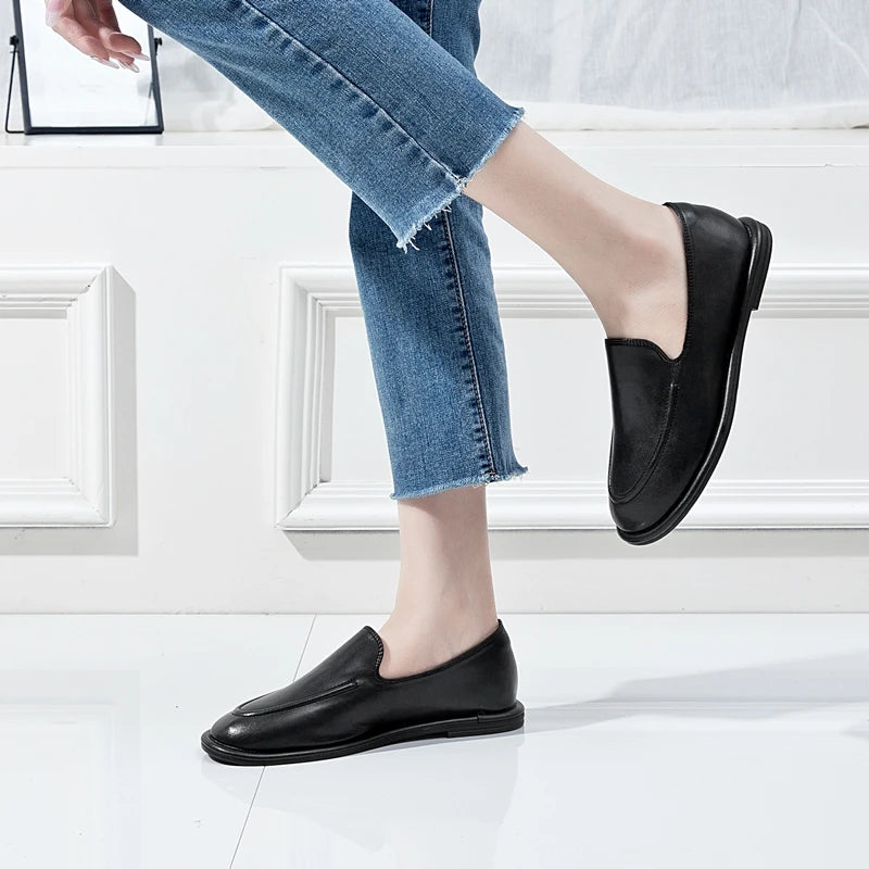 AIYUQI Women's Genuine Leather Ballet Flats