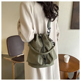 Fashionable Crossbody Bags for Women Shoulder Bag Large Capacity Oxford Women Bucket Bag Purse and Handbags