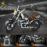 HUIQIBAO MOC Motorbike Model Building Blocks City Moto Racer Bricks Toy for Kids Boy Children Adult Car Set home Decoration