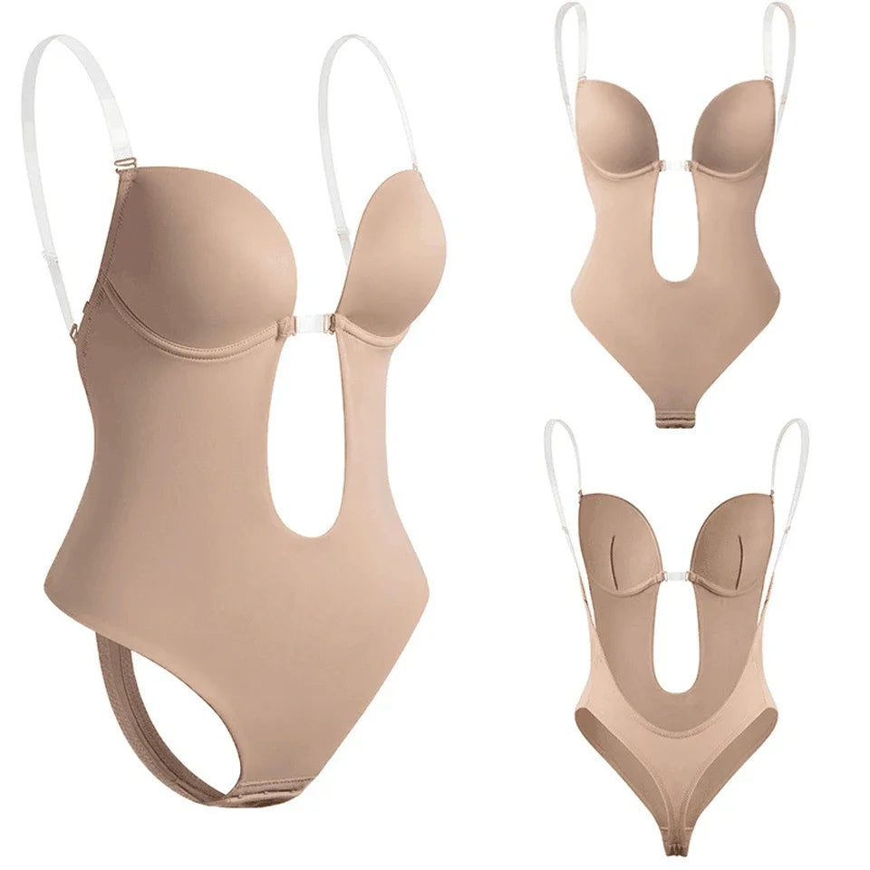 Deep V-Neck Body Shaper