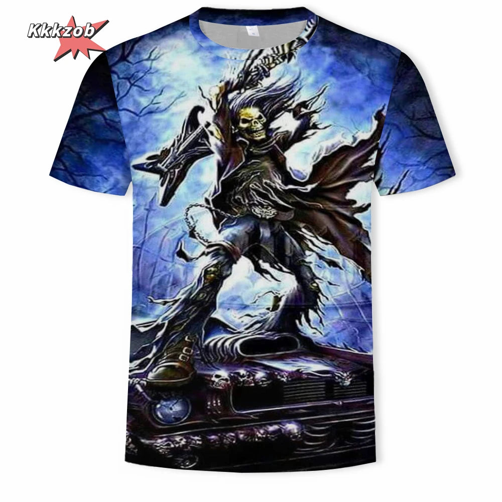 Men's Skull Beer Graphic T-Shirt