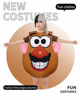 Playful Potato Head Costume for Halloween & Parties