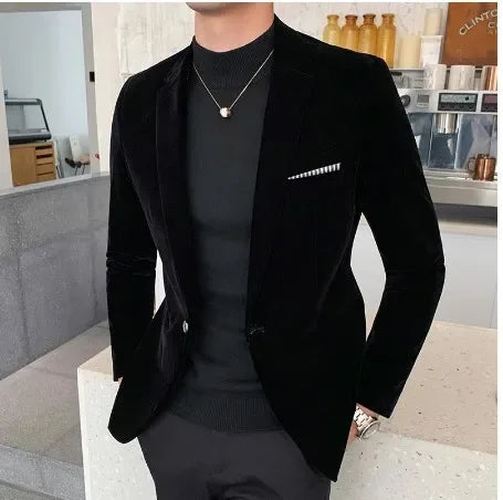 Men’s Slim-Fit Corduroy Blazer