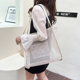 Women's Mesh Tote Bag for Beach & Shopping