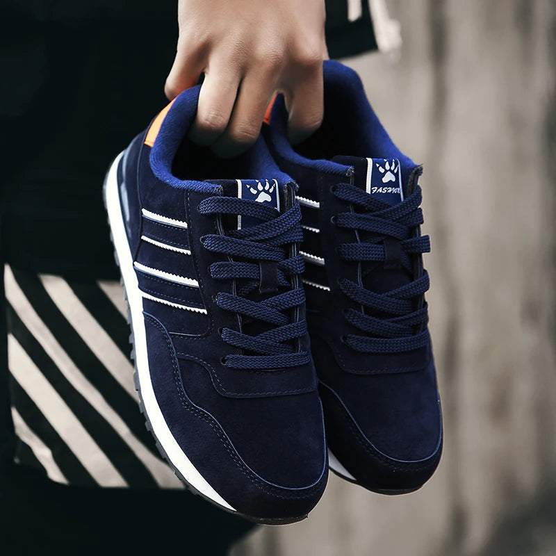 Men's Corduroy Lace-Up Casual Sneakers