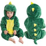 Plush Hooded Baby Winter Romper